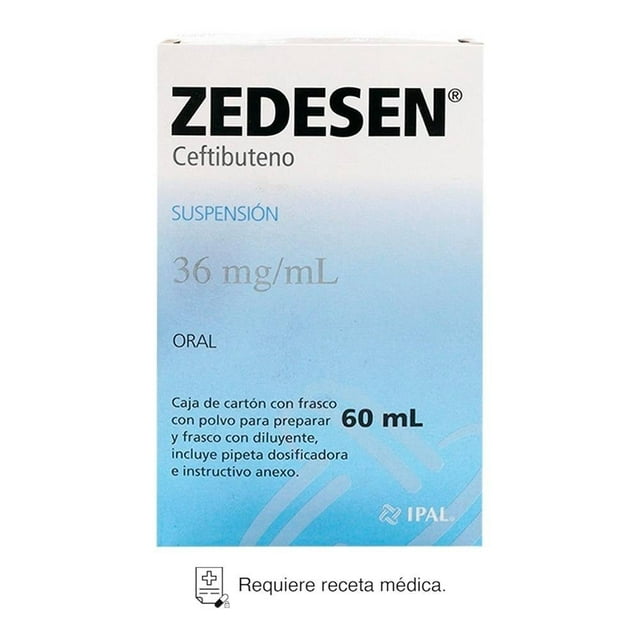Zedesen Ceftibuteno 36 mg/ml suspensión oral polvo para 60 ml