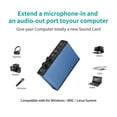 thumbnail image 4 of External 6 Channel 5.1 Audio USB Optical Sound Card Adapter for Laptop Computer,Blue, 4 of 7
