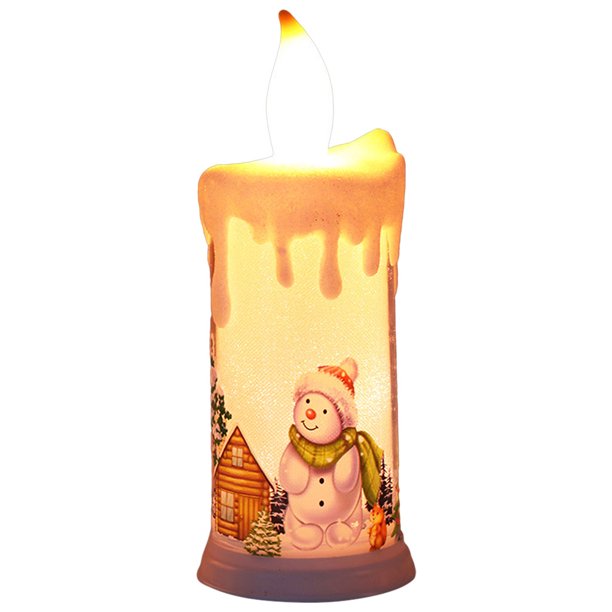 Halloween Nad LED Vela sin llama Luz Fiesta decorativa Luz cálida Monigote de nieve Sunnimix Luz de velas sin llama