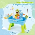 thumbnail image 4 of Blue Water Table for Boys/ 2–7 Years,20 in/51 cm, Outdoor Sensory Toys , Gift for Kids Play Kitchen Sink with Pump & Running Water, Fishing Game., 4 of 9