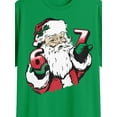 thumbnail image 5 of Men's & Big Men's Graphic Holiday Tee Shirt, Santa 6 7 Meme, Sizes S-3XL, 5 of 5