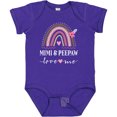 thumbnail image 3 of Inktastic Mimi and Peepaw Love Me Granddaughter Rainbow Girls Baby Bodysuit, 3 of 5