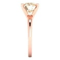 thumbnail image 3 of Clara Pucci 14K Rose Gold 2.5ct Morganite Solitaire Ring for Women, 3 of 8