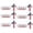 6PCS, variant on Blessed Jesus Edition Cross Emblem Metal Badge, 3D Cross for Car Jesus Flag, Chrome Christian American Flag Car Emblem and Badges, Patriotic Car Stickers for SUV RV Truck