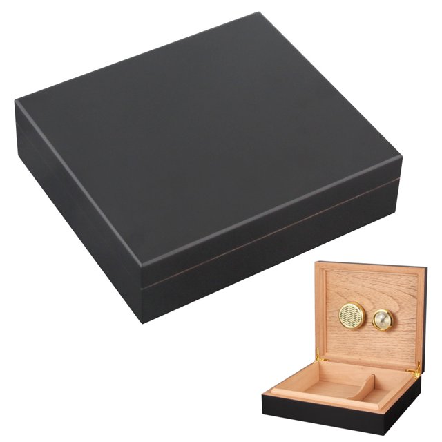 Humidor de caja de puros de madera hecho a mano brillar Electrónica