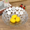 thumbnail image 2 of Fruit Bowl Basket Creative Table Centerpiece Decorative Countertop Fruit Holder for Kitchen Counter,Iron Fruit Plate Round Storage Tray, 2 of 5