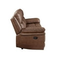 thumbnail image 5 of New Classic Furniture Ryland Polyester Fabric Sofa with Dual Recliner in Brown, 5 of 9