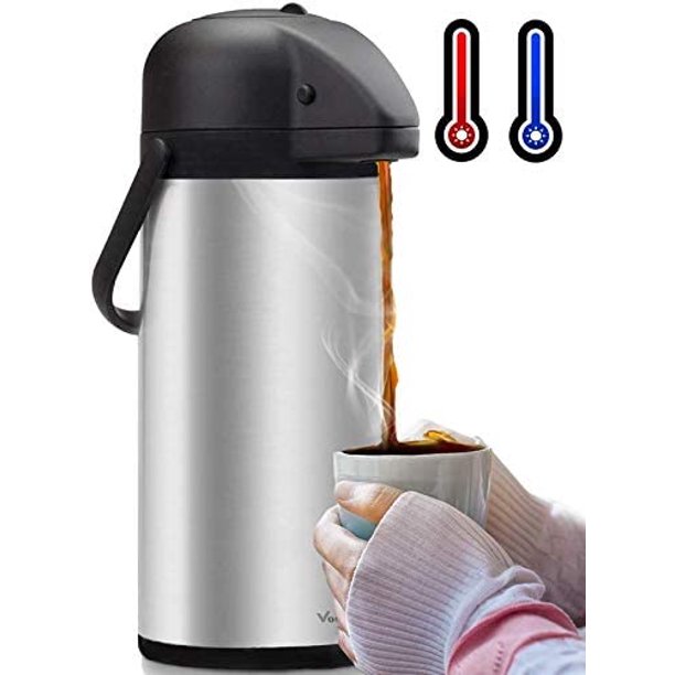 Airpot Coffee Dispenser With Pump Insulated Stainless Steel Coffee Carafe 102 Oz Thermal Beverage Dispenser Thermos Urn For Hot Cold Water Party Chocolate Drinks Walmart Com Airpot Coffee Dispenser With Pump Insulated Stainless Steel Coffee Carafe 102 Oz Thermal Beverage Dispenser Thermos Urn For Hot Cold Water Party Chocolate Drinks Walmart Com