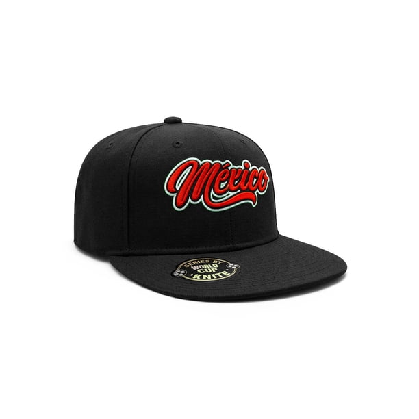 Knite Gorra Mexico Script Snapback Bordado 3D Estilo Streetwear World Cup