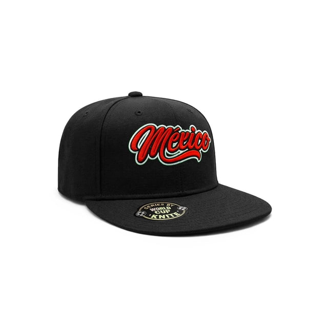 Knite Gorra Mexico Script Snapback Bordado 3D Estilo Streetwear World Cup