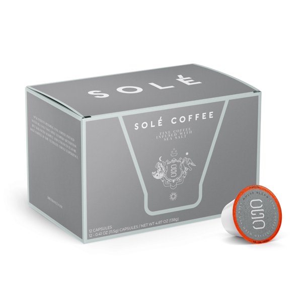 Solé Coffee House Blend Coffee Pods Infused with Celtic Sea Salt for