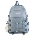 thumbnail image 1 of Solid Color Shoulder Bag Solid Color Student Pack for Laptop Book (Pink), 1 of 9