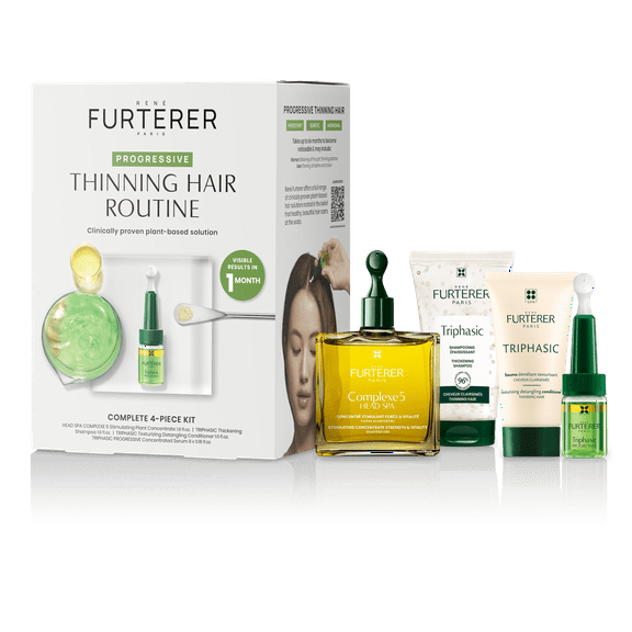 Rene Furterer Triphasic Progressive Thinning Hair Routine, 4-Piece Set