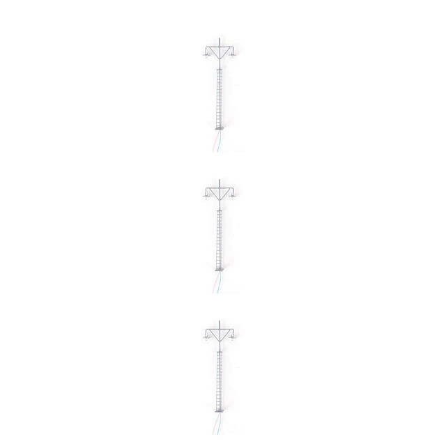 Billuyoard Modelo de luz de ferrocarril para exteriores, modos de blanco cálido, Mini farola LED en miniatura, lámparas de parque de Type1 NO1