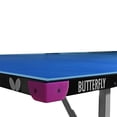 thumbnail image 3 of Butterfly Compact 16 Ping Pong Table - Ships Fully Assembled - Space Saver Ping Pong Table - Ping Pong Net Set Included,Blue, 3 of 5