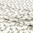 thumbnail image 3 of Great Bay Home Lodge Flannel Sheet Set - 100% Turkish Cotton - Double Brushed (Full, Deer Green), 3 of 6