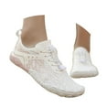thumbnail image 3 of Unisex Couple's Sneakers Breathable Casual Comfortable Lace Up Running Shoes Light Green 37, 3 of 7