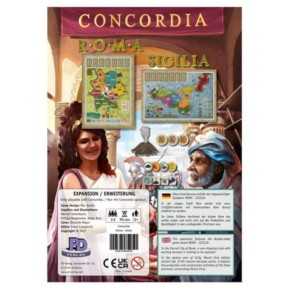 Rio Grande Games RIO661 Concordia Roma & Sicilia Board Game