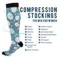 thumbnail image 2 of FORMRS Womens Knee High Socks Casual Long Thick Travel Daily Wear, 1 Pair, Easter Eggs, 2 of 6