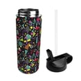 thumbnail image 2 of KLL Colorful Geometric Figures Pattern 18OZ Water Bottle With Straw,Stainless Steel Sports Water Cup Flask Sports Water Cup Flask Wide Mouth Travel Thermal Mug, 2 of 8