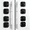 Black-4Pack, variant on Heavy Duty Combination Lock for Refrigerator, Cabinet & Drawer - 2 Pack, No Keys Needed, Child Safety Device, Easy Install