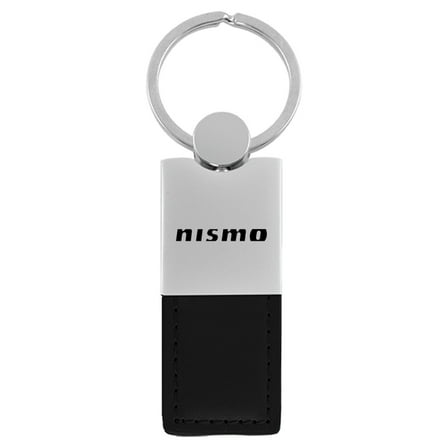 Nissan Nismo Duo Rectangular Leather Key Chain (Black)