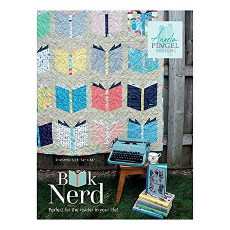 - Angela Pingel Designs- Book Nerd Quilt Pattern, Finished size 54