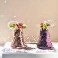 thumbnail image 5 of Christmas Bells Metal Decorative Bells Christmas Bells for Decoration with Rope Silver Bells Christmas, 5 of 5