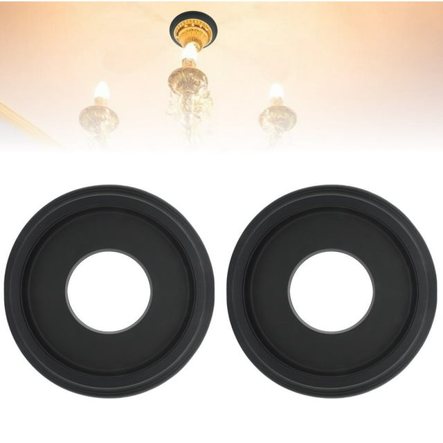 Ceiling Medallion Round 9.84in: 2PCS Simple Ceiling Trim Plate Ceiling Trim Ring