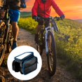 thumbnail image 3 of Nituyy Bike Front Frame Bag Touchable Transparent Bicycle Phone Holder Bike Storage Pouch with Zipper Pockets, 3 of 6
