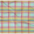 thumbnail image 3 of oneOone Organic Cotton Poplin Twill Fabric Madras Check Printed Craft Fabric BTY 42 Inch Wide, 3 of 3