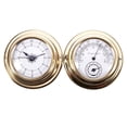 thumbnail image 1 of Thermometer Hygrometer Barometer Watches Clock 2 Whole Set Weather Station Meter,1 * clock(without battery) 1 * temperature meter,Gold, 1 of 8
