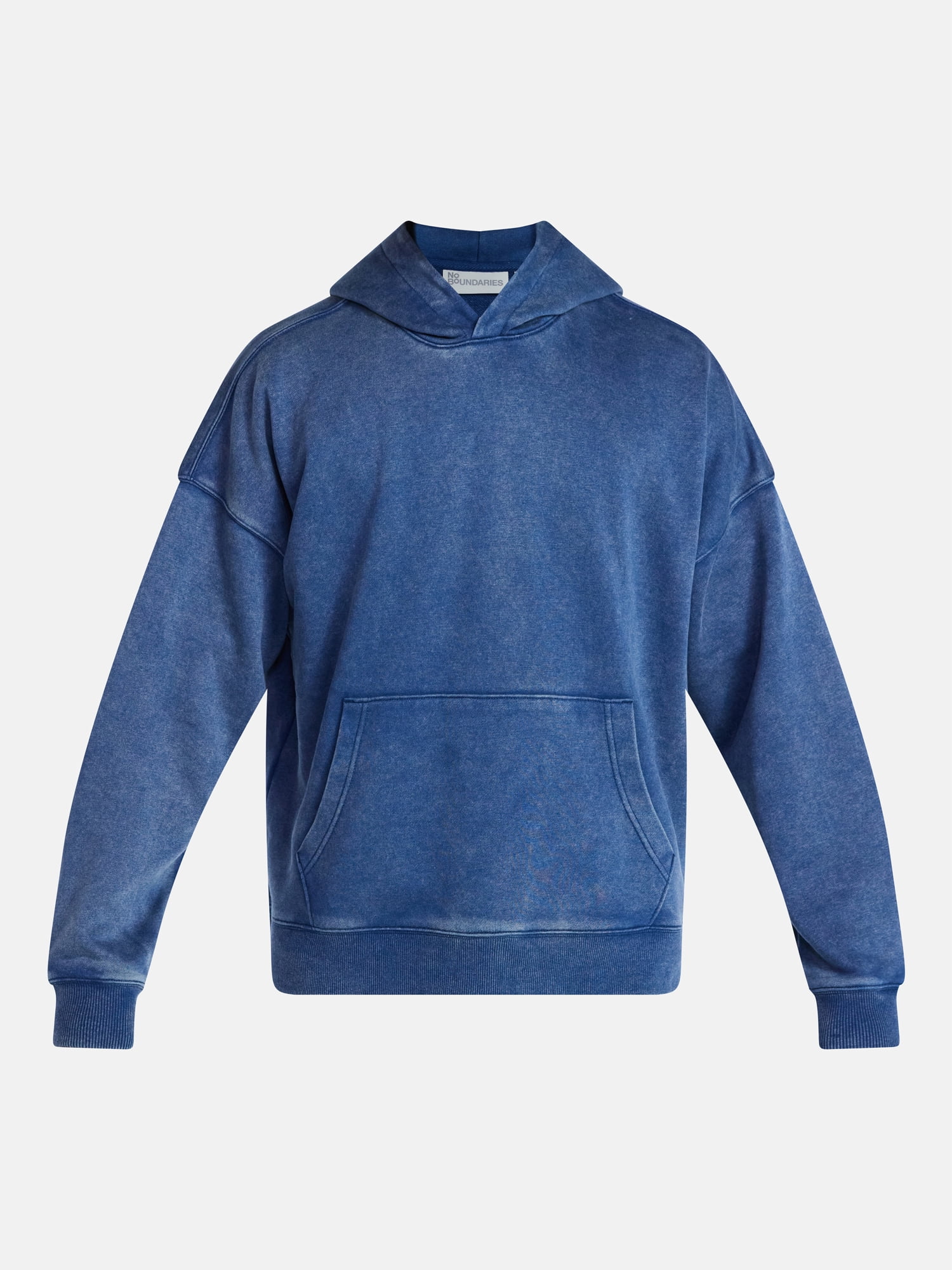 No Boundaries Oversized Hoodie with Long Sleeves, Men's XS-4XLT