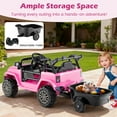 thumbnail image 4 of Gymax Kids Ride On UTV Car w/Detachable TrailerParent Remote Control Light & Music, 4 of 10
