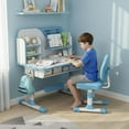 thumbnail image 2 of Floseru Talent Star Kids Desk and Chair Set,Adjustable Girls School Writing Study Table,Ergonomic Desk Chair with Large Writing Board Pull Out Drawer Book Stand, 2 of 10