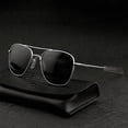 thumbnail image 1 of Gafas de sol clásicas de piloto, de vidrio templado, resistentes a caídas, gafas de seguridad clásicas para conductores, 1 of 5