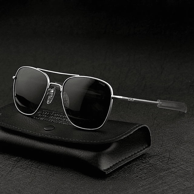 Gafas de sol clásicas de piloto, de vidrio templado, resistentes a caídas, gafas de seguridad clásicas para conductores