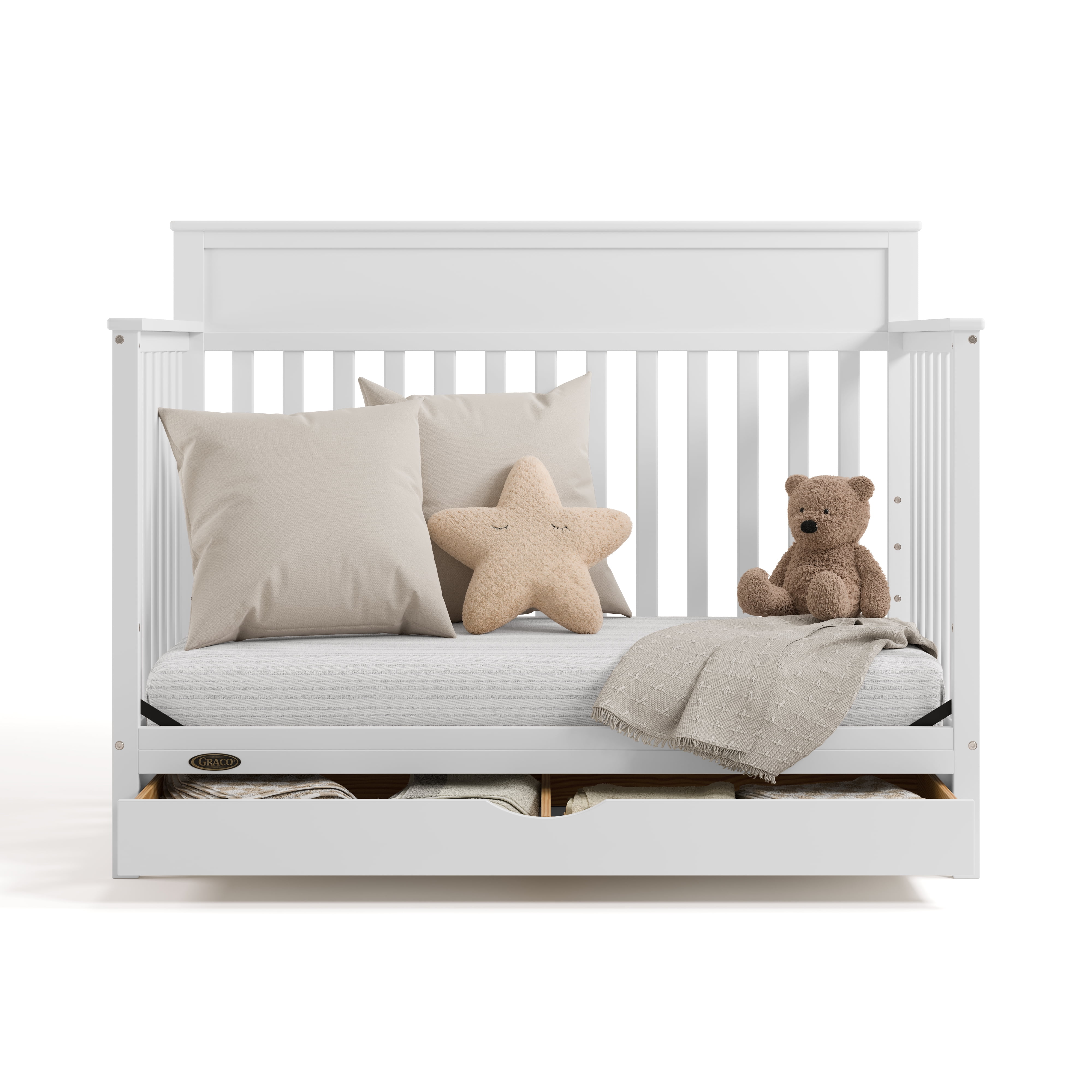 Graco Shiloh Convertible Baby Crib with Drawer, White