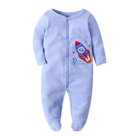 

Boys Bodysuits Baby Girls Cute Soft Cartoon Footies Romper Jumpsuit Outfits