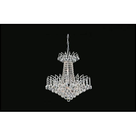 

11 Light Down Chandelier with Chrome finish