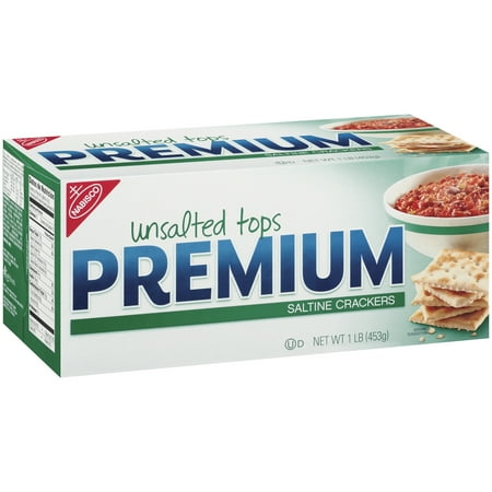 Nabisco Premium Unsalted Tops Saltine Crackers 16 Oz Box