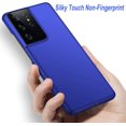thumbnail image 2 of Case for Samsung Galaxy S21 Ultra Phone Case Protective Slim [Defend from Scratch/Slip/Drop/Fingerprint] Matte PC Hard Minimalistic Phone Cover for Samsung Galaxy S21 Ultra-Blue, 2 of 12