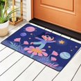 thumbnail image 2 of XMXY Area Rugs Doormat Outdoor Entrance, Cartoon Girl Garden Dancing Facecloth Non-slip Floor Mat Rug for Living Room Kitchen Sink Area Indoor,72"x48", 2 of 9