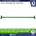 thumbnail image 3 of Ultimate Body Press OBL-G Home Gym Outdoor 4Ft Straight Pull Up Bar, Green, 3 of 5