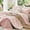 Cameo Pink Leaves-Twin(68"x 88"), variant on Bed-in-a-Bag Navy Blue Leaves Full(82"x86") 7-Piece Botanical Print Bedding Set