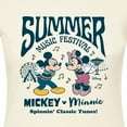 thumbnail image 3 of Disney - Mickey & Friends - Mickey & Minnie - Summer Music Festival - Spinning Classic Tunes - Juniors Fitted Graphic T-Shirt, 3 of 5