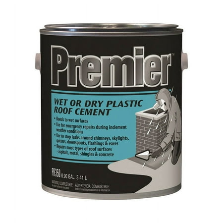 Premier Black Asphalt Wet/Dry Surface Roof Cement 0.9 gal