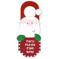 Dserhfy Christmas Wooden Doorknob Decoration Santa Claus Snowman