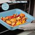 thumbnail image 3 of Bakeware Set Baking Pan Set Non-Stick Kitchen Oven Round/Square Cake Pan, Muffin Pan, Baking Pan, Cookie Sheet Set Baking Supplies Christmas Blue Snowflake Pattern, 3 of 7