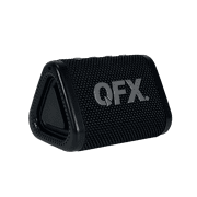 مكبر صوت بلوتوث Qfx متين ومحمول ومقاوم للماء، شحن سريع، أسود